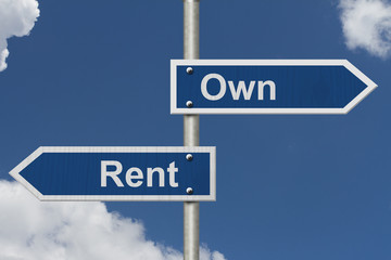 Obraz premium Rent Versus Owning