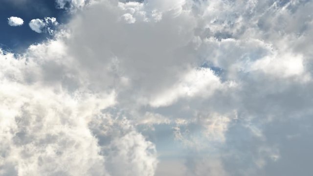 flying through clouds
