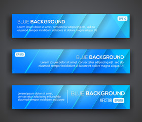 Abstract Banners. Vector Eps10 Backgrounds.