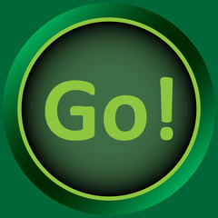 Icon green word go
