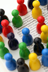 Genossenschaft symbolisch dargestellt