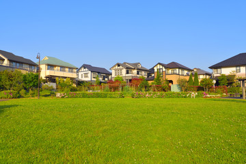 Fototapeta na wymiar Japan's residential area