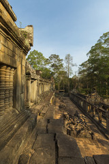 Fototapeta na wymiar Details of Ta Keo Angkor temple, UNESCO site in Cambodia