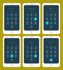 Smartphone Passcode Six to Zero