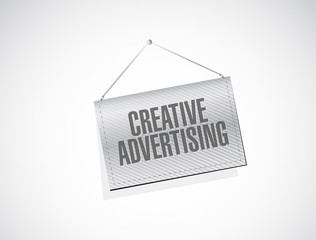 creative advertising banner sign illustration