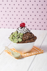 fresh mint chocolate ice cream