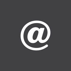 Email sign icon