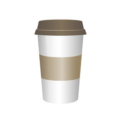 Пластиковый стакан для кофе, кофе с собой 