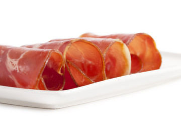 delicious sliced ham