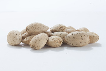 pile of almond nuts