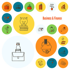 Business and Finance Icon Set