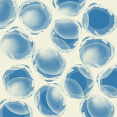 Abstract blue circles