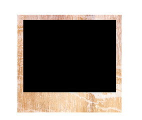 Old grungy photo isolated on white