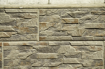 Old rough stone wall.