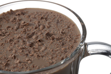 a cup of chocolate drink