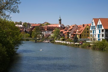 Fototapeta na wymiar Ausblick auf Rottenburg am Neckar