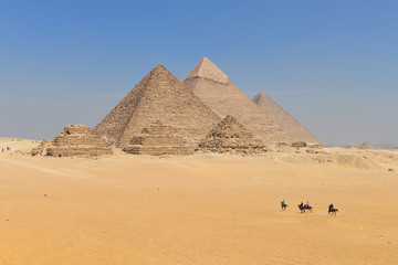 Giza Pyramids in Cairo - Egypt