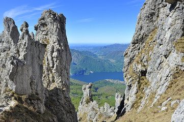 Lago di Lecco  visto dalla Grigna