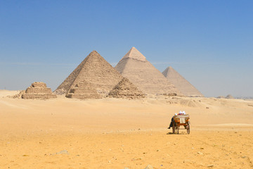 Giza Pyramids in Cairo - Egypt
