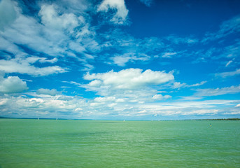 Lake Balaton in summer