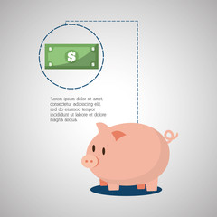 Money design. commerce icon. financial item concept, vector illustration