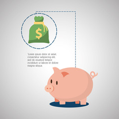 Money design. commerce icon. financial item concept, vector illustration