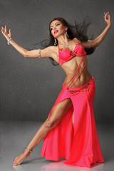 Beautiful belly dancer woman