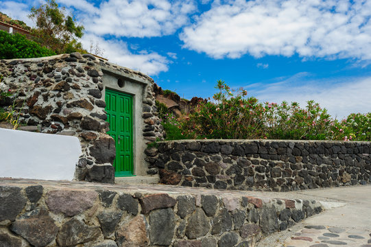 A local house, Alicudi island, Italy.