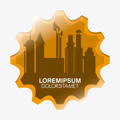 Industry design. Plant icon. Factory concept