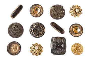 Many small original buttons