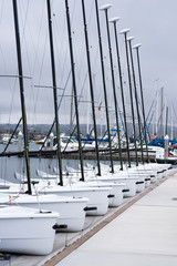 Fototapeta premium Batten down the hatches. Stormy weather is on it's way. 