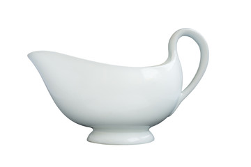 White porcelain milk jug