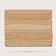 Wooden board cartoon