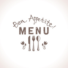 Bon appetite! Restaurant menu design.