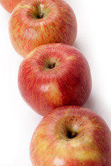 freshly picked gala apples