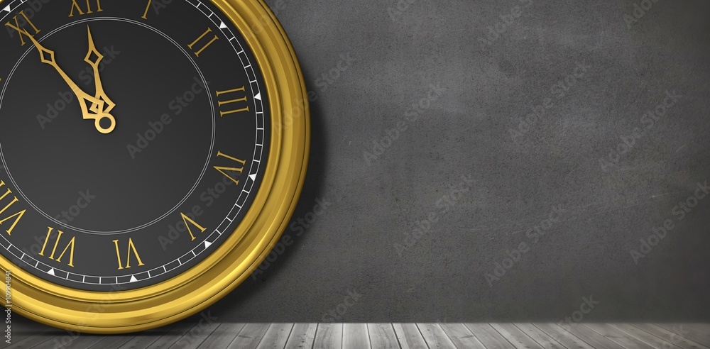 Poster composite image of clock counting down to midnight