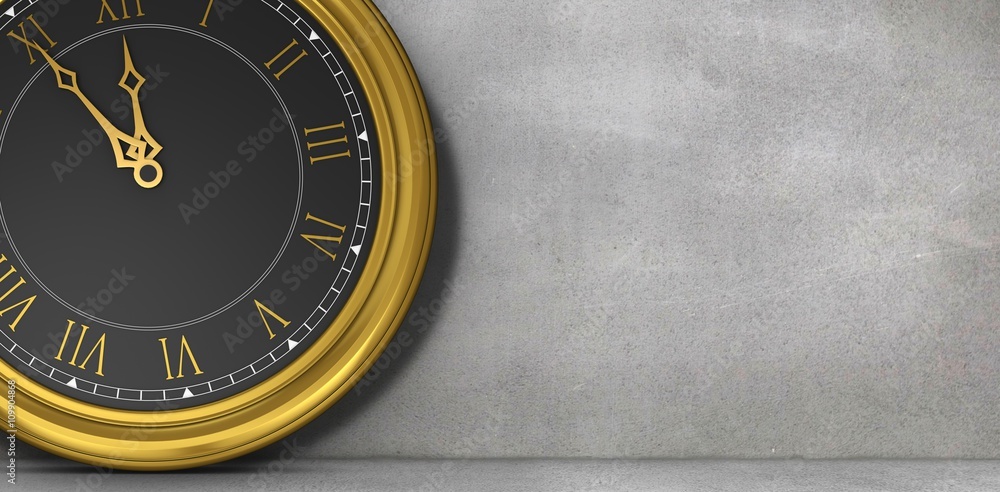 Poster composite image of clock counting down to midnight