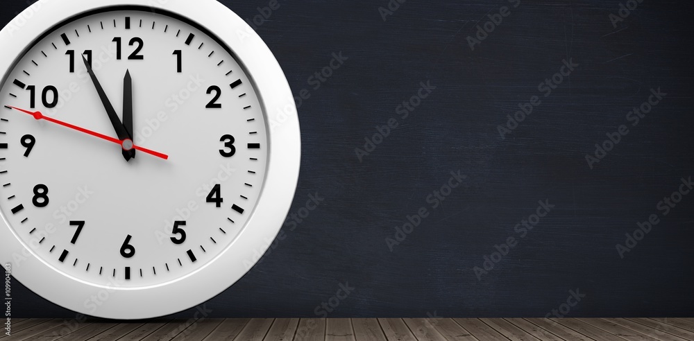 Poster composite image of countdown to midnight on clock