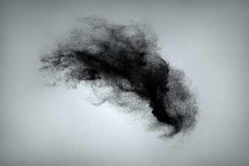 Abstract dust cloud background