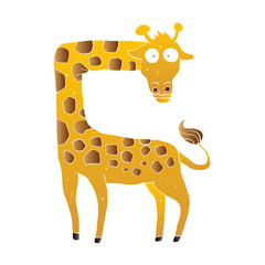 giraffe cartoon.