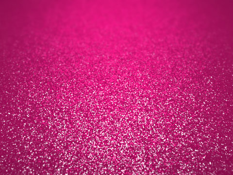 twinkling glitter background in shades of pink and white with depth of field effect (3D illustration)