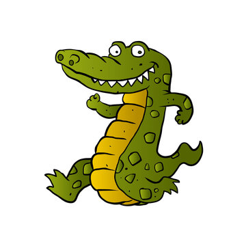 Cartoon crocodile 