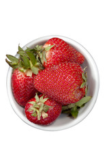 a bowl of red strawberries