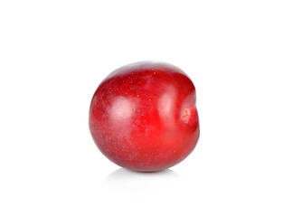 Sweet plum isolated on white background
