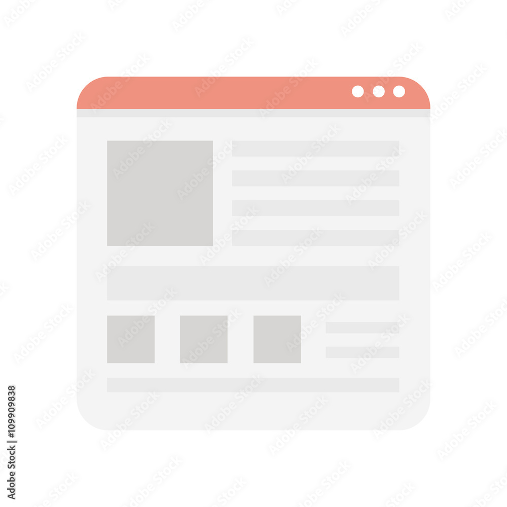 Poster vector flat browser design flat design vector