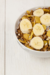breakfast cereal with banana