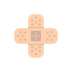 Vector adhesive bandage icon.