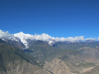 Meili(Meri) Snow Mountains or Meili Xue Shan, Kawagebo peak and Mingyong glacier, Yunnan, China