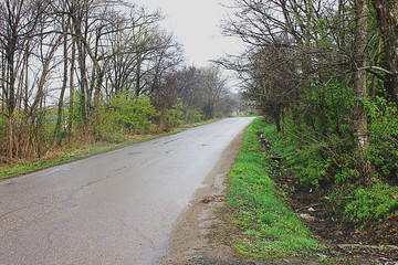 road in the village