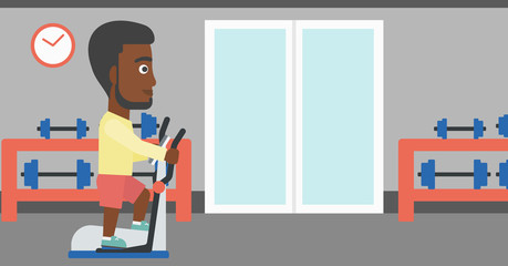 Man making exercises.